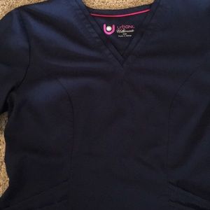 Urbane Ultimate Navy scrub top